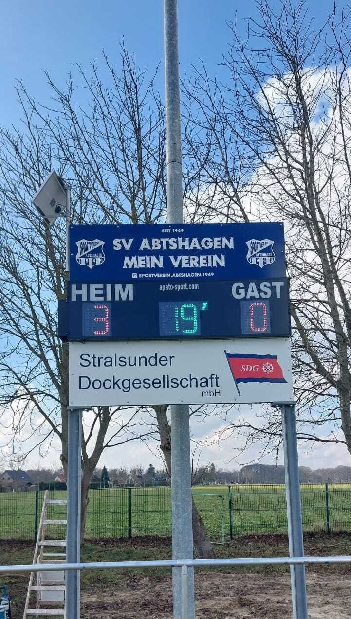 Neue Anzeigetafel